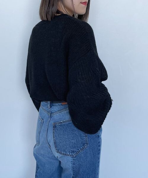 PAGEBOY（ページボーイ）の「メランジエアリーニット（トップス・レディース・ブラック09/グレージュ12/ピンク25/【WEB限定】ターコイズ76/ブルー82・F）」の8枚目の写真