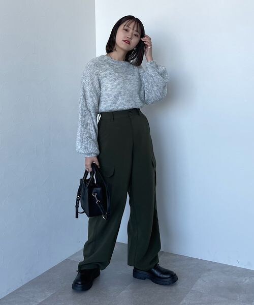 PAGEBOY（ページボーイ）の「メランジエアリーニット（トップス・レディース・ブラック09/グレージュ12/ピンク25/【WEB限定】ターコイズ76/ブルー82・F）」の13枚目の写真