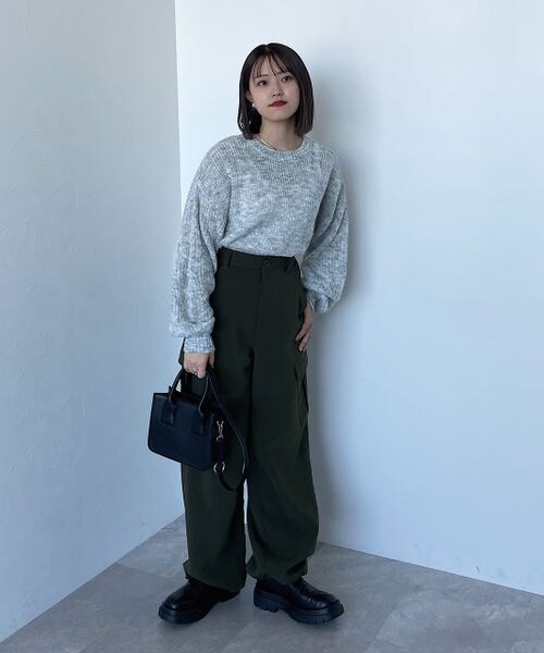 PAGEBOY（ページボーイ）の「メランジエアリーニット（トップス・レディース・ブラック09/グレージュ12/ピンク25/【WEB限定】ターコイズ76/ブルー82・F）」の14枚目の写真