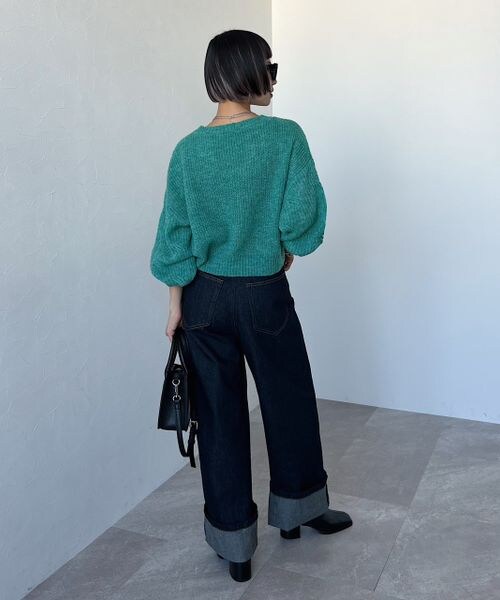 PAGEBOY（ページボーイ）の「メランジエアリーニット（トップス・レディース・ブラック09/グレージュ12/ピンク25/【WEB限定】ターコイズ76/ブルー82・F）」の22枚目の写真