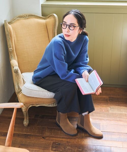 studio CLIP（スタディオクリップ）の「12ゲージソフィニーボトルネックプルオーバー（トップス・レディース・ピンク20/グリーン70/ブルー80/ネイビー88・M/L）」の12枚目の写真