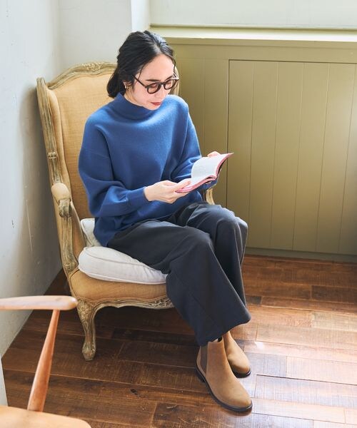 studio CLIP（スタディオクリップ）の「12ゲージソフィニーボトルネックプルオーバー（トップス・レディース・ピンク20/グリーン70/ブルー80/ネイビー88・M/L）」の11枚目の写真