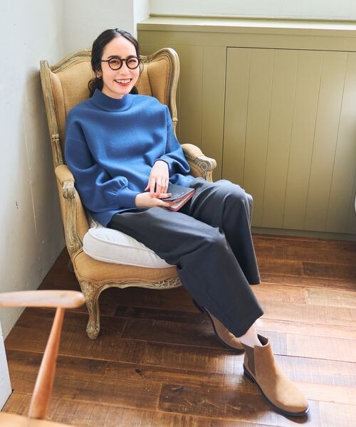 studio CLIP（スタディオクリップ）の「12ゲージソフィニーボトルネックプルオーバー（トップス・レディース・ピンク20/グリーン70/ブルー80/ネイビー88・M/L）」の13枚目の写真