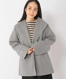 studio CLIP | ナチュラル着流しハーフコート[プチサイズあり](ジャケット/アウター)