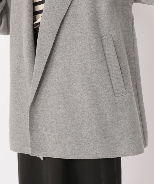 studio CLIP（スタディオクリップ）の「ナチュラル着流しハーフコート[プチサイズあり]（ジャケット/アウター・レディース・グレー15/モカ59/ネイビー88・F/PFREE(WEB限定)）」の14枚目の写真