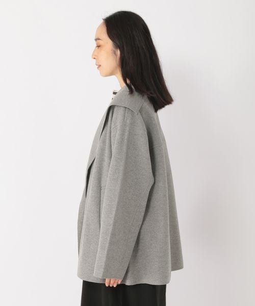 studio CLIP（スタディオクリップ）の「ナチュラル着流しハーフコート[プチサイズあり]（ジャケット/アウター・レディース・グレー15/モカ59/ネイビー88・F/PFREE(WEB限定)）」の8枚目の写真