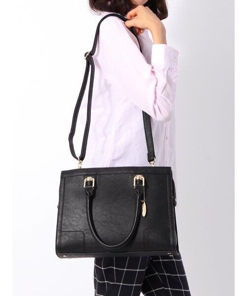 The Suit Company ザ スーツカンパニー の Littlechic スクエアショルダートートバッグ バッグ Wear