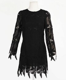 DHOLIC | シースルースリーブレースワンピース(ワンピース)