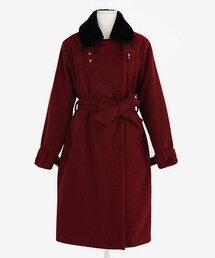 DHOLIC | ファーカラー付きダブルコート(その他アウター)