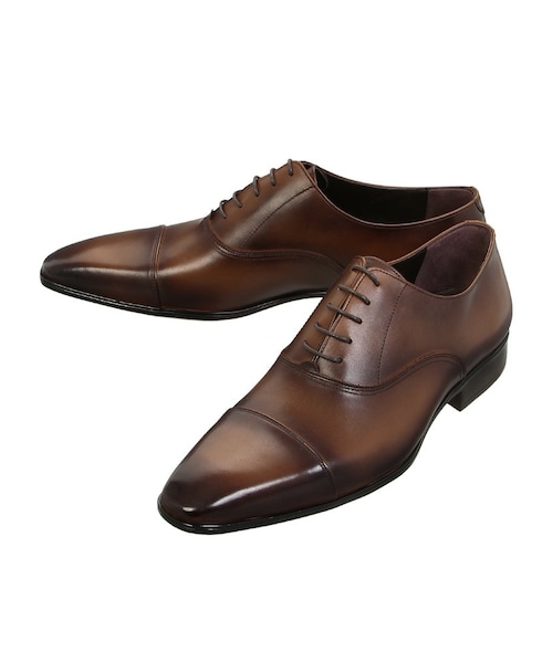 THE SUIT COMPANY(ザ・スーツカンパニー)の「セミロングノーズ ストレートチップシューズ(ドレスシューズ・メンズ・ブラック(色柄コード:BL)/ブラウン(色柄コード:BR)/ダークブラウン(色柄コード:DB)・25.0cm(40)/24.5cm/25.0cm/25.5cm/26.0cm/26.5cm/27.0cm)」の7枚目の写真