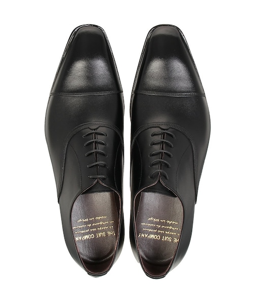 THE SUIT COMPANY(ザ・スーツカンパニー)の「セミロングノーズ ストレートチップシューズ(ドレスシューズ・メンズ・ブラック(色柄コード:BL)/ブラウン(色柄コード:BR)/ダークブラウン(色柄コード:DB)・25.0cm(40)/24.5cm/25.0cm/25.5cm/26.0cm/26.5cm/27.0cm)」の2枚目の写真