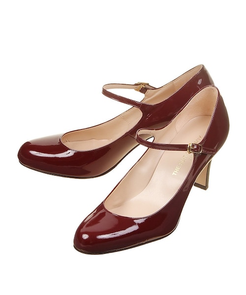 THE SUIT COMPANY(ザ・スーツカンパニー)の「フロントストラップ エナメルパンプス(パンプス・レディース・ブラック (色柄コード:BL)/ワインレッド (色柄コード:WN)・23.0cm/22.5cm/23.5cm/24.0cm/24.5cm)」の7枚目の写真