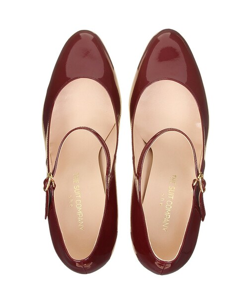 THE SUIT COMPANY(ザ・スーツカンパニー)の「フロントストラップ エナメルパンプス(パンプス・レディース・ブラック (色柄コード:BL)/ワインレッド (色柄コード:WN)・23.0cm/22.5cm/23.5cm/24.0cm/24.5cm)」の8枚目の写真