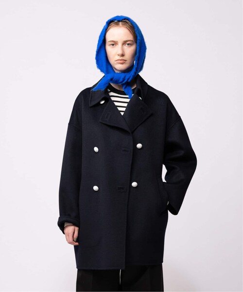 CALMER 美品 ハミルトンリバーPコート ネイビー CALMER 美品 ハミルトンリバーPコート ネイビー