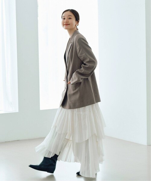 IENA(イエナ)の「《予約》LINEN COTTON ストレッチ ジャケット(その他・グレーB/36/38)」の9枚目の写真