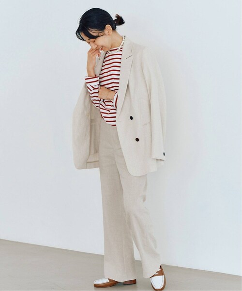 IENA(イエナ)の「《予約》LINEN COTTON ストレッチ ジャケット(その他・グレーB/36/38)」の15枚目の写真