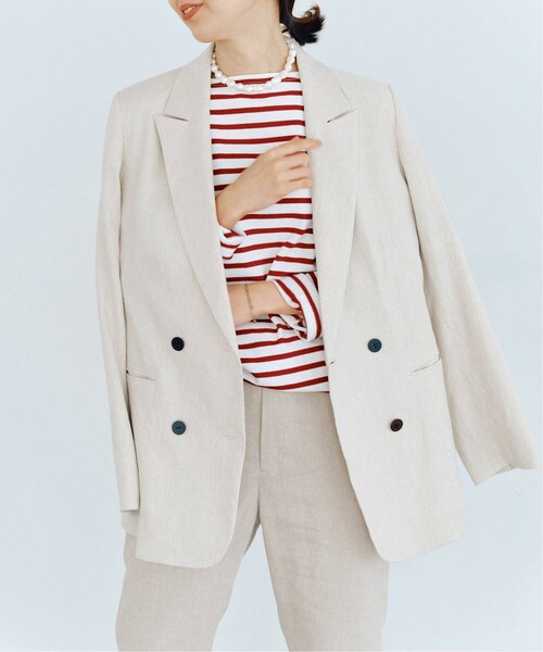 IENA(イエナ)の「《予約》LINEN COTTON ストレッチ ジャケット(その他・グレーB/36/38)」の13枚目の写真