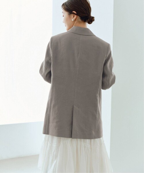 IENA(イエナ)の「《予約》LINEN COTTON ストレッチ ジャケット(その他・グレーB/36/38)」の8枚目の写真