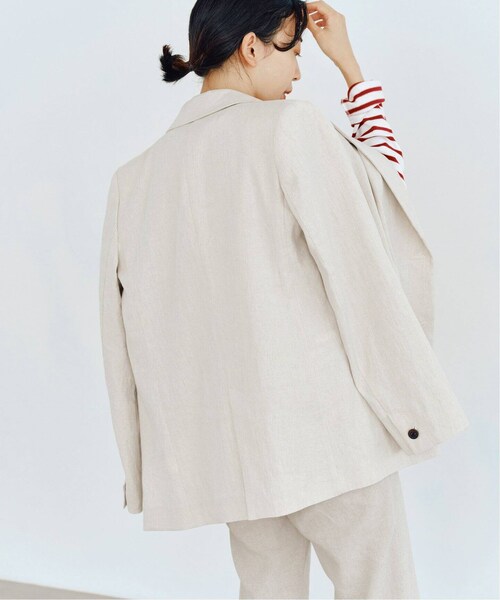 IENA(イエナ)の「《予約》LINEN COTTON ストレッチ ジャケット(その他・グレーB/36/38)」の14枚目の写真