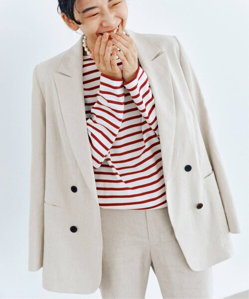 IENA(イエナ)の「《予約》LINEN COTTON ストレッチ ジャケット(その他・グレーB/36/38)」の12枚目の写真
