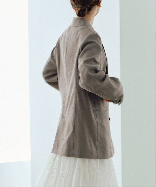 IENA(イエナ)の「《予約》LINEN COTTON ストレッチ ジャケット(その他・グレーB/36/38)」の7枚目の写真