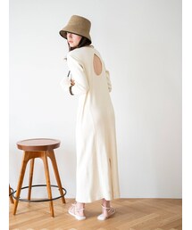 Ungrid | バックオープンフィットカットワンピース(ワンピース)