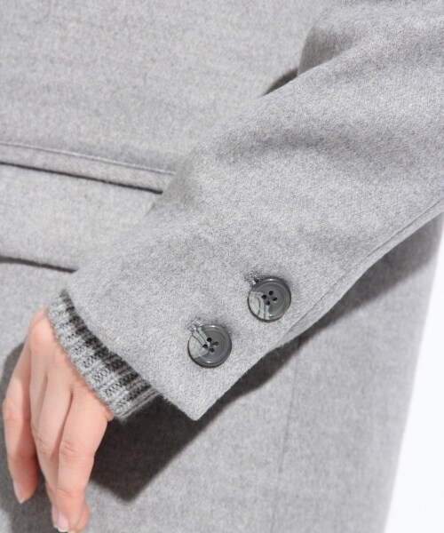 LOWRYS FARM（ローリーズファーム）の「ロングチェスターコート（ジャケット/アウター・レディース・ブラック/ライトブルー/グレー・Ｍ/Ｌ）」の10枚目の写真