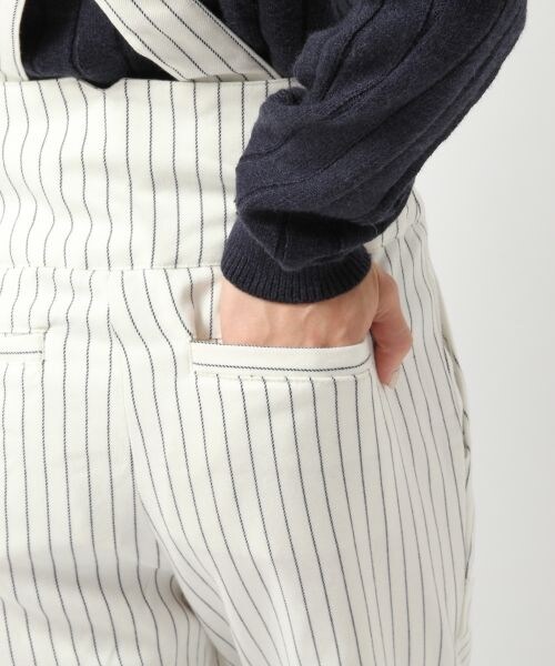 Heather（ヘザー）の「ストライプハイウエストサスペンダーパンツ（パンツ・レディース・オフホワイト/ブラック・Ｓ/Ｍ）」の10枚目の写真