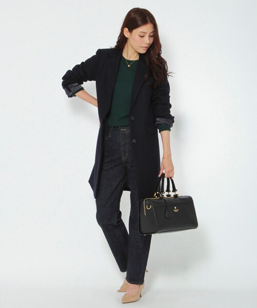 BARNYARDSTORM（バンヤードストーム）の「ＭＥＬＴＯＮチェスターコート（ジャケット/アウター・レディース・ターコイズ/ネイビー・0/1）」の11枚目の写真