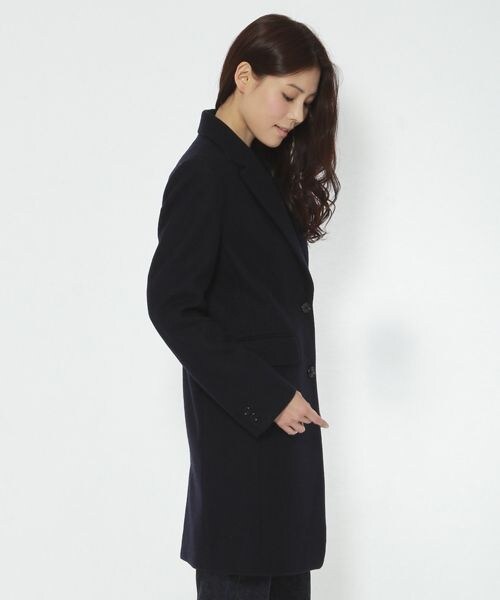 BARNYARDSTORM（バンヤードストーム）の「ＭＥＬＴＯＮチェスターコート（ジャケット/アウター・レディース・ターコイズ/ネイビー・0/1）」の3枚目の写真