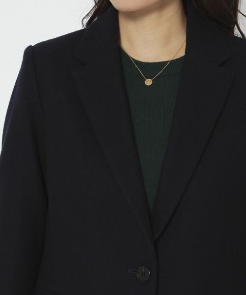 BARNYARDSTORM（バンヤードストーム）の「ＭＥＬＴＯＮチェスターコート（ジャケット/アウター・レディース・ターコイズ/ネイビー・0/1）」の5枚目の写真