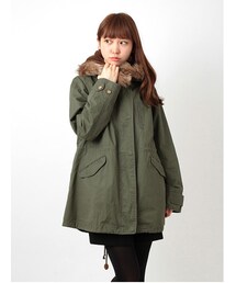 ehka sopo | ライナー付ロングモッズコート1300778-41-13-11(ジャケット/アウター)