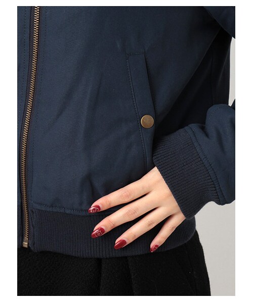ehka sopo（エヘカソポ）の「MA-1ジャケット1301003-42-13-11（ジャケット・レディース・カーキ/ネイビー・M）」の7枚目の写真