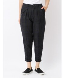 ehka sopo | チェックセンタープレスパンツ1401240-32-13-11(パンツ)