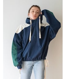 Ungrid | カラーブロッキングフーディー(パーカー)