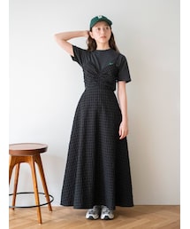 Ungrid | ギンガムチェックバックオープンキャミワンピース(ワンピース)