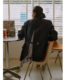 Ungrid | バックデザインリネン混ジャケット(テーラードジャケット)