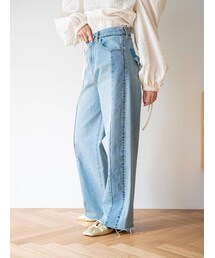 Ungrid | ウエストリメイクカットオフルーズデニム(デニムパンツ)