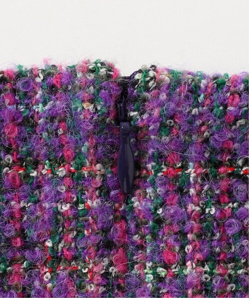 IENA（イエナ）の「IENA LA BOUCLE カラーツィードVネックワンピース