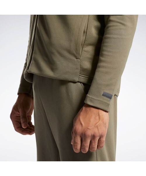 Reebok（リーボック）の「ディーエムエックス トレーニング ニットトラック ジャケット / DMX Training Knit Track Jacket （アーミーグリーン）（その他・アーミーグリーン・J/S/J/M/J/L/J/O/J/XO/J/2XO）」の4枚目の写真