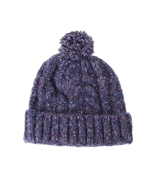 ehka sopo（エヘカソポ）の「引き揃えポンポンワッチ1803889-88-13-13（ハット・帽子・アイボリー/ブラウン/ネイビー・F）」の3枚目の写真