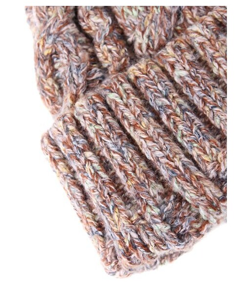 ehka sopo（エヘカソポ）の「引き揃えポンポンワッチ1803889-88-13-13（ハット・帽子・アイボリー/ブラウン/ネイビー・F）」の6枚目の写真