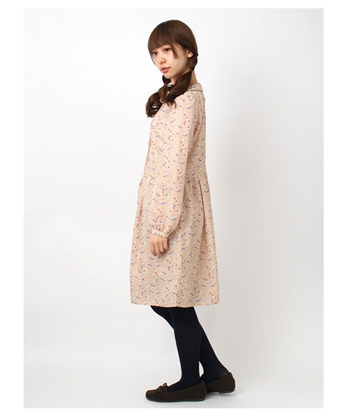 ehka sopo（エヘカソポ）の「幾何プリントワンピース1101593-41-13-11（ワンピース・レディース・アイボリー/チャコールグレー/グリーン・M）」の5枚目の写真