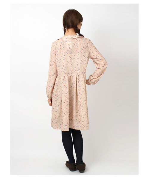 ehka sopo（エヘカソポ）の「幾何プリントワンピース1101593-41-13-11（ワンピース・レディース・アイボリー/チャコールグレー/グリーン・M）」の6枚目の写真