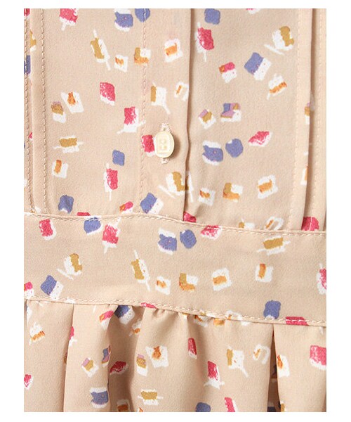 ehka sopo（エヘカソポ）の「幾何プリントワンピース1101593-41-13-11（ワンピース・レディース・アイボリー/チャコールグレー/グリーン・M）」の9枚目の写真