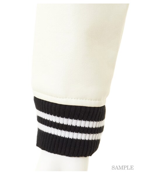 LILY BROWN(リリーブラウン)の「ショートブルゾン(ブルゾン・レディース・WHT/GRY/BLK・F)」の8枚目の写真