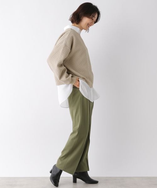 LEPSIM（レプシィム）の「カットキルティングプルオーバー（トップス・レディース・オフホワイト05/ピンク21/ベージュ51・FREE SIZE）」の6枚目の写真