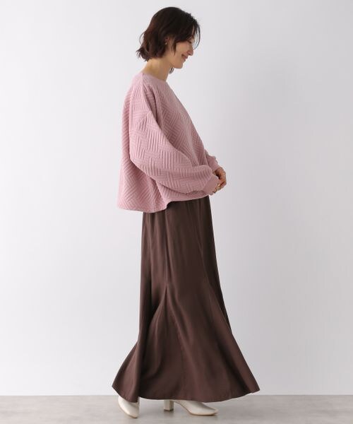 LEPSIM（レプシィム）の「カットキルティングプルオーバー（トップス・レディース・オフホワイト05/ピンク21/ベージュ51・FREE SIZE）」の5枚目の写真