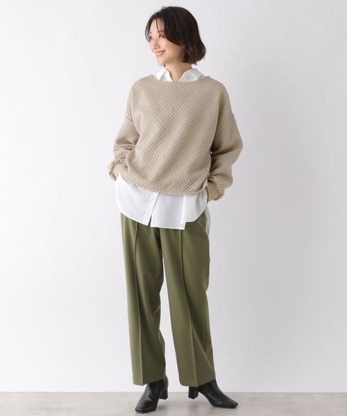 LEPSIM（レプシィム）の「カットキルティングプルオーバー（トップス・レディース・オフホワイト05/ピンク21/ベージュ51・FREE SIZE）」の7枚目の写真