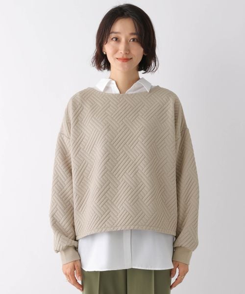 LEPSIM（レプシィム）の「カットキルティングプルオーバー（トップス・レディース・オフホワイト05/ピンク21/ベージュ51・FREE SIZE）」の8枚目の写真